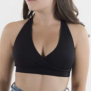 BRABAR Black Strappy Bralette 28C - 32DDD